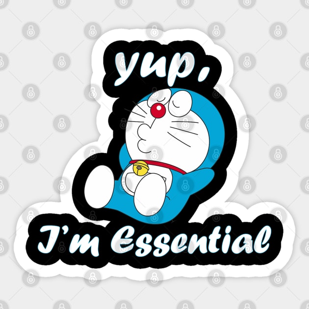 i'm essential Sticker by Abderrahmaneelh